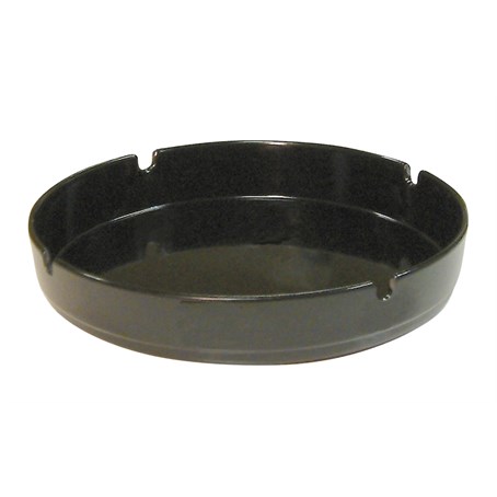 Black Melamine 7 inch Ashtray